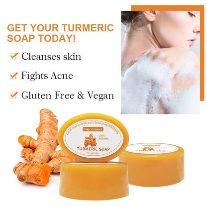 Turmeric organic handmade soap UK Free Delivery