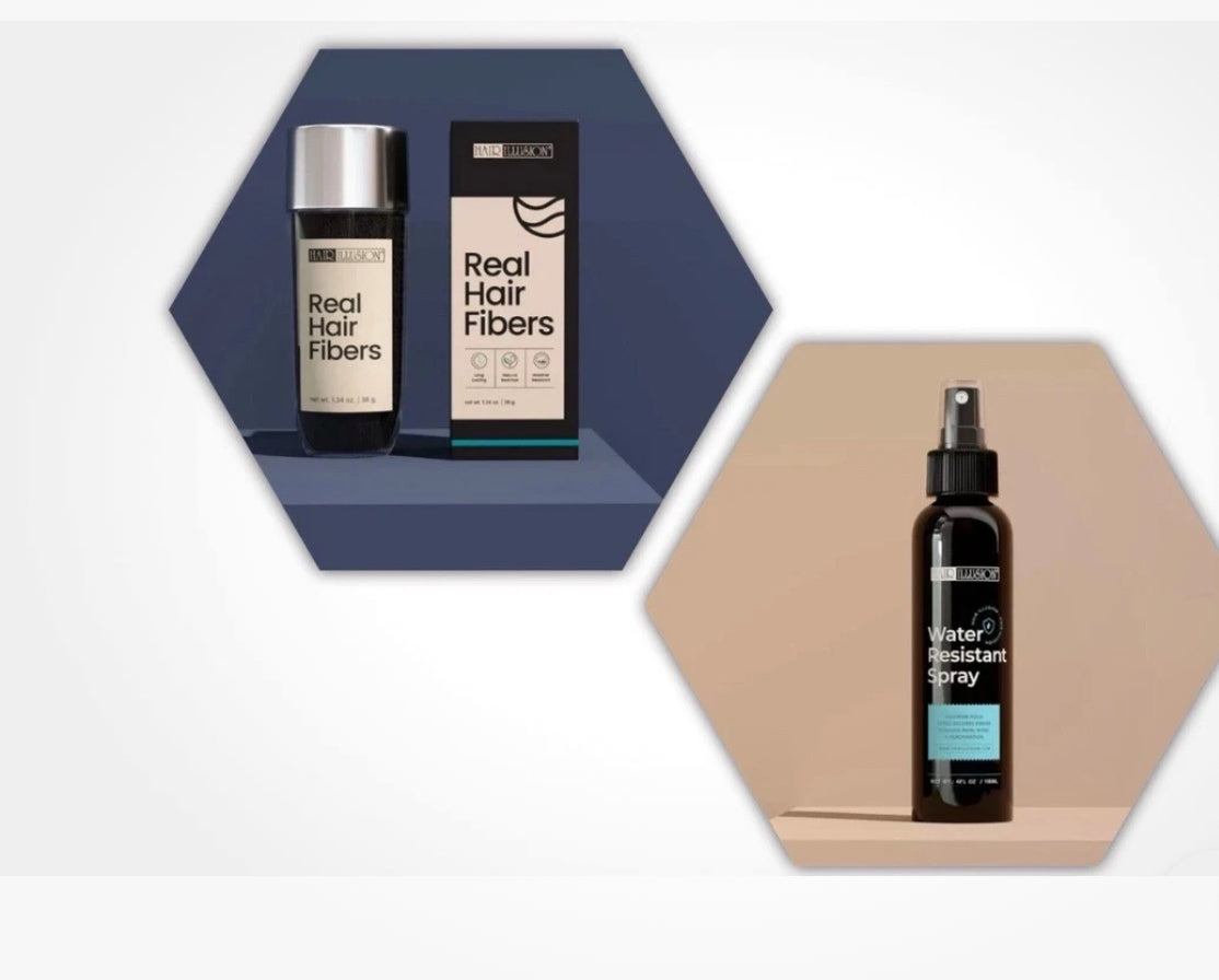 The Powerful Real Hair Building Fibers 38gr. and Water-Resistant Holding Spray. The Next-Day Delivery Service for UK residents. You Buy Today and Tomorrow You Receive it. - Onohson