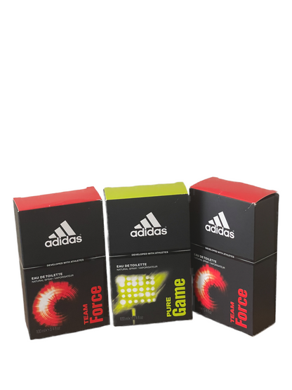 Adidas Authentic Team Force EDT Eau de Toilette Spray 100ml Mens Fragrance New, with a woody Aromatic Scent.